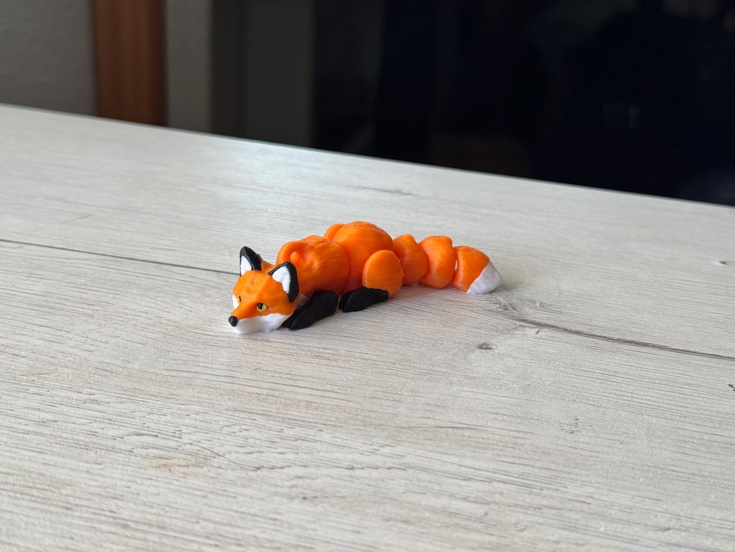 Mini Fox Keychain – 3D Printed Cute Keyring, Fantasy Bag Charm, Custom Colors