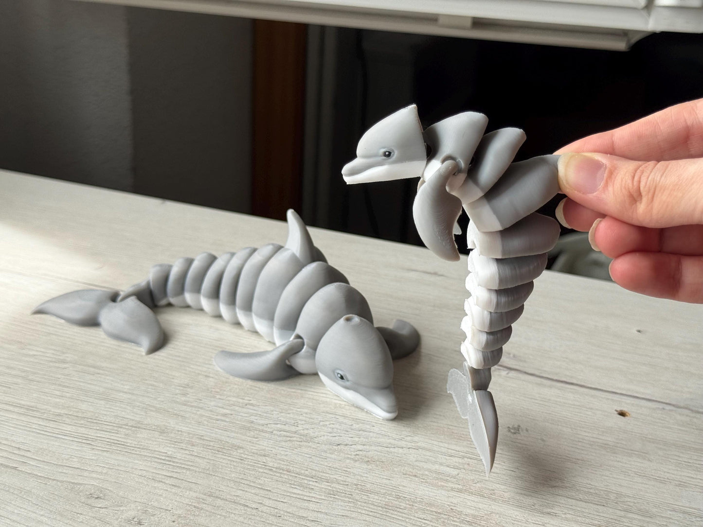 Figuras de Animales Marinos Articulados – Delfín, Orca y Manatí | Figura 3D Articulada | Regalo Original