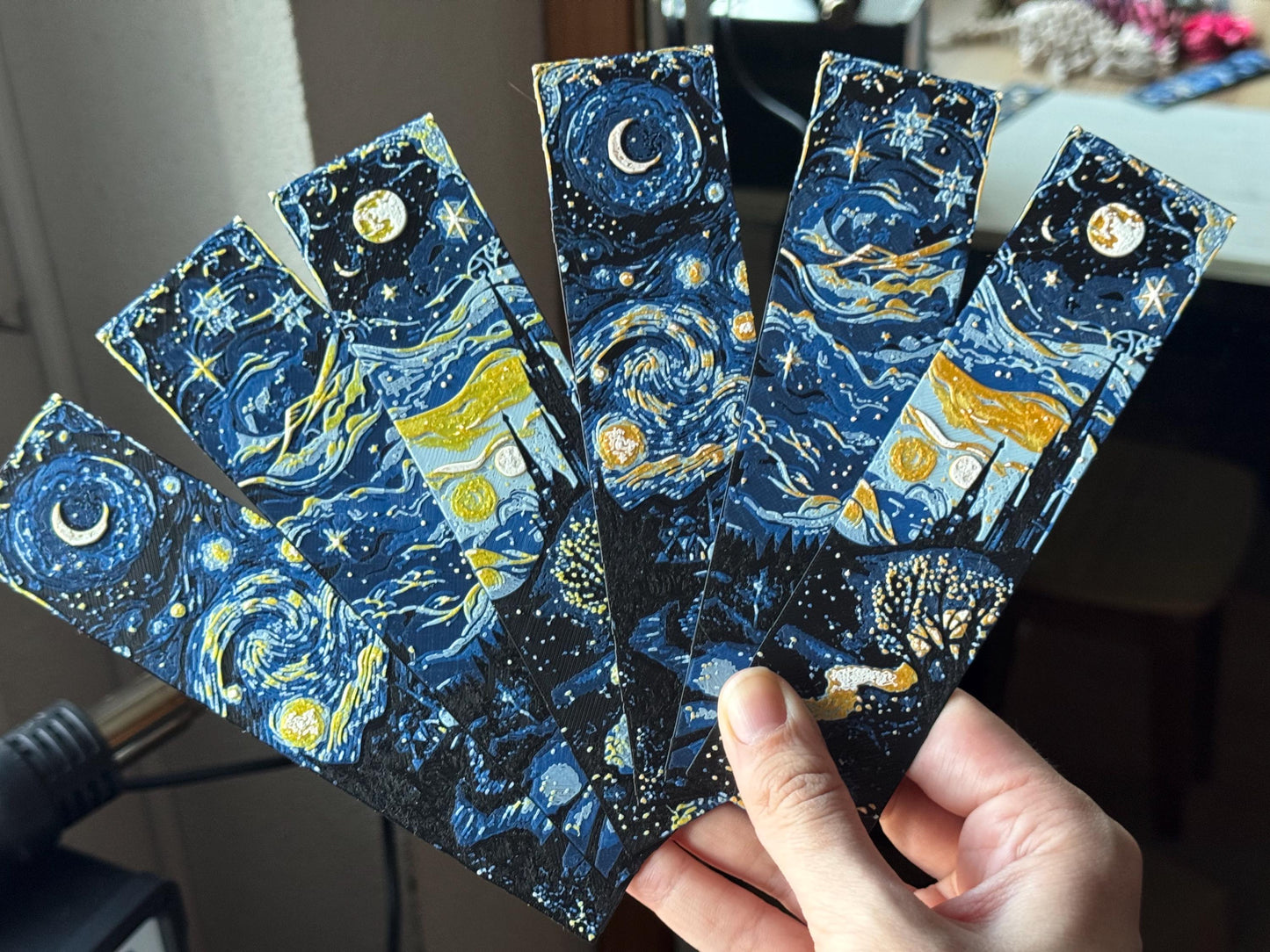 Bookmark set -  starry night bookmark v2, fantasy bookmark, autumn bookmark,