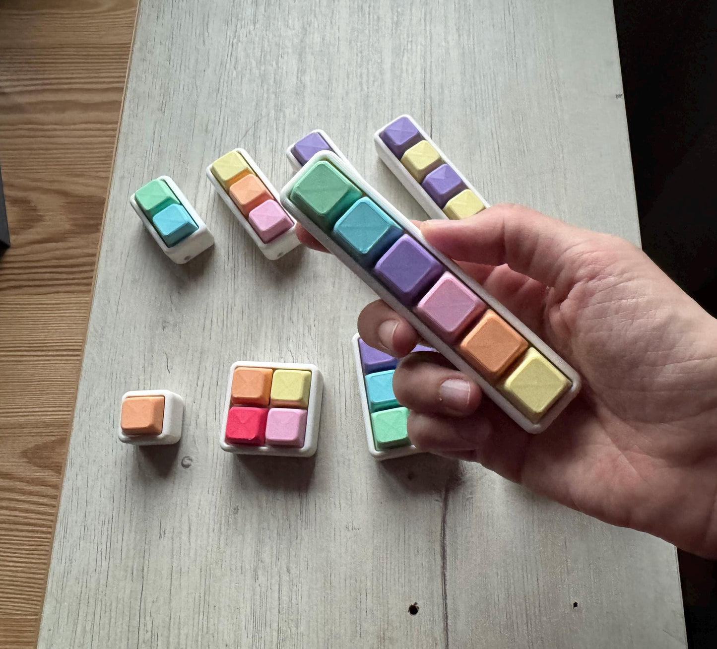 Pastel Modular Clicker Fidget | Custom Stress Relief Toy