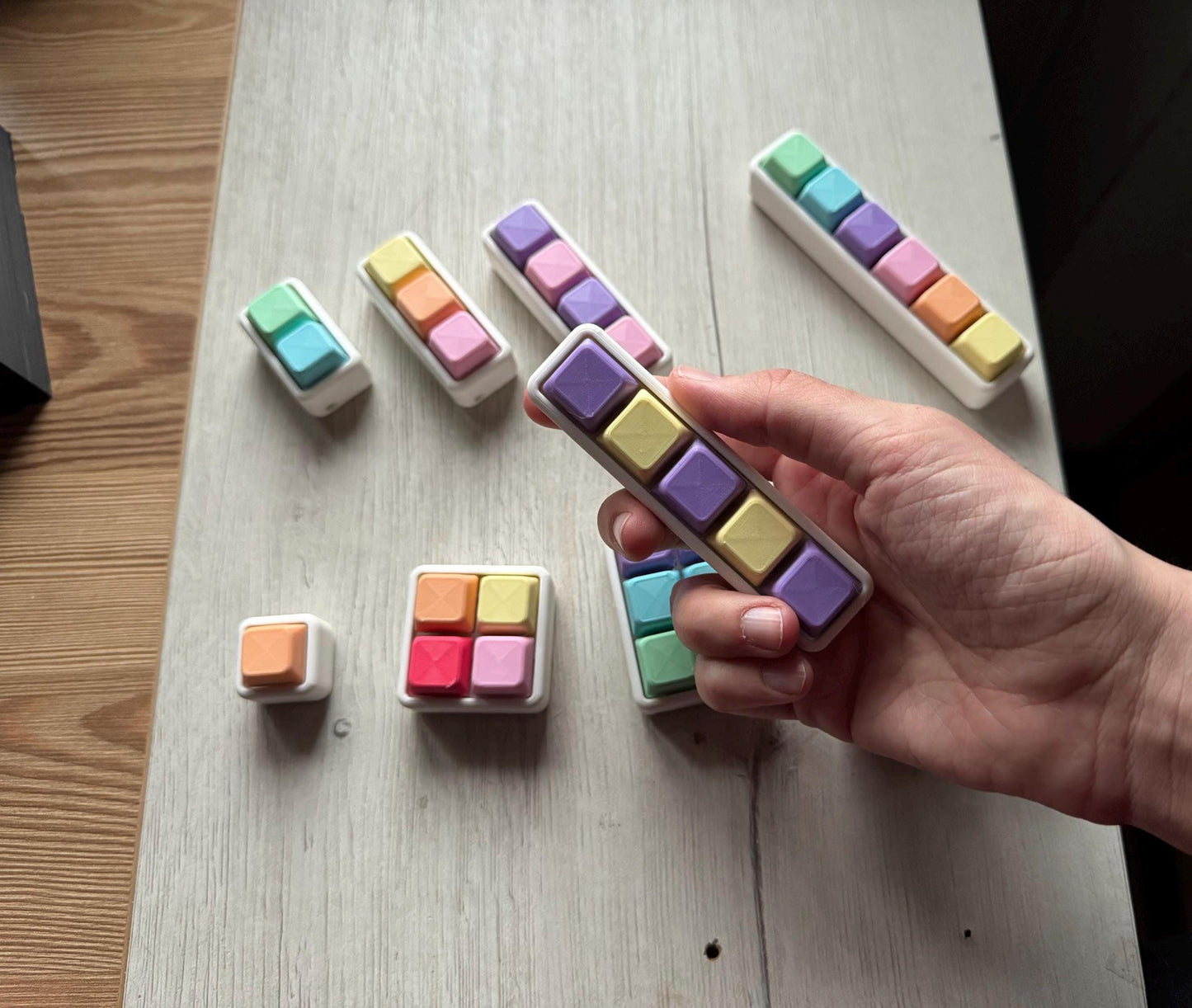 Pastel Modular Clicker Fidget | Custom Stress Relief Toy