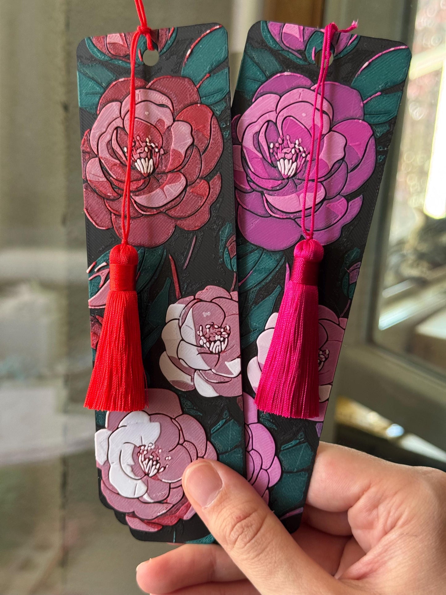 Camellia Whispers - bookmark set, reading accessories