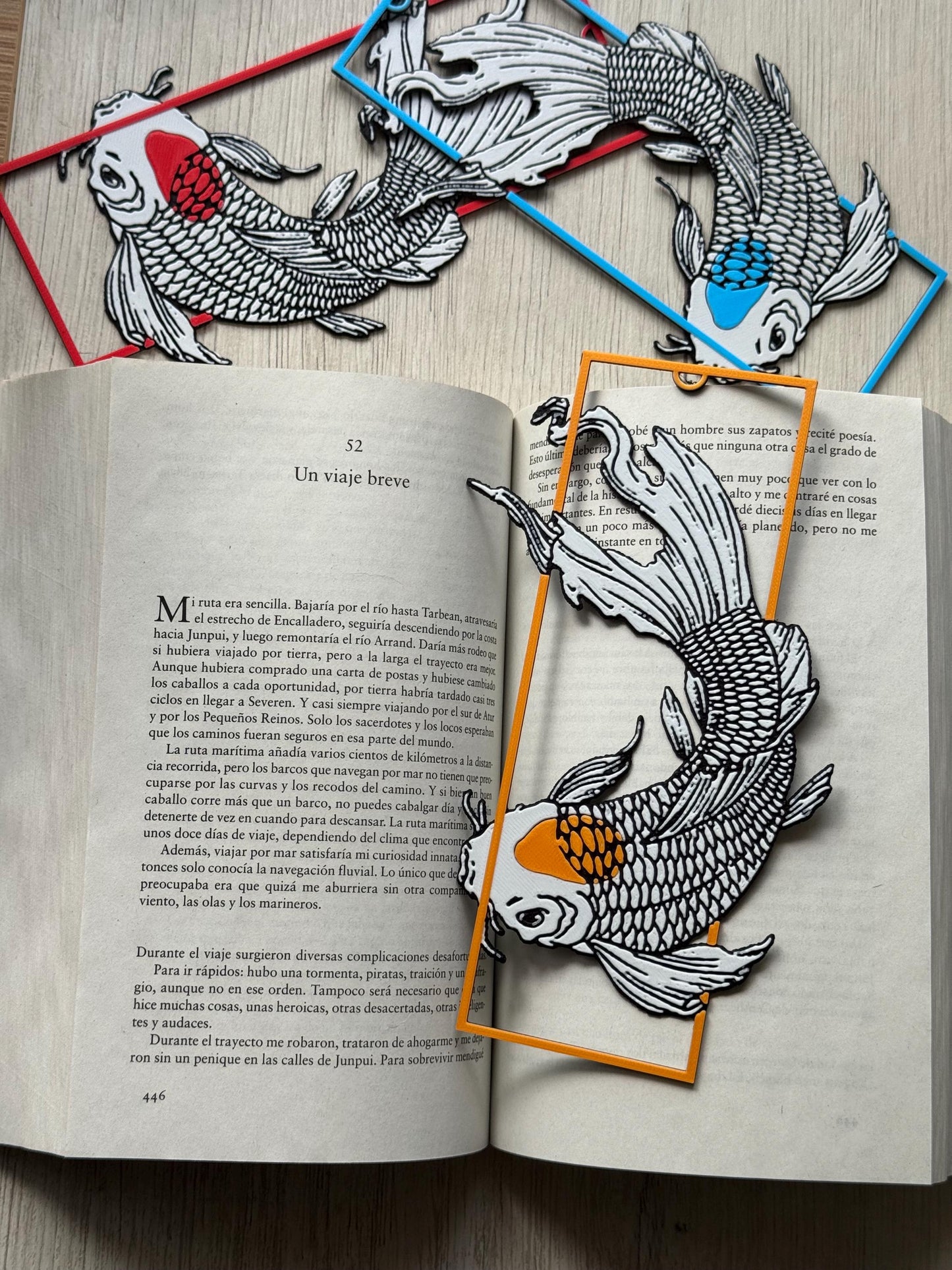 Tancho Koi Bookmark Set - Fantasy Bookmark | Spring Bookmark | Reading Accessories