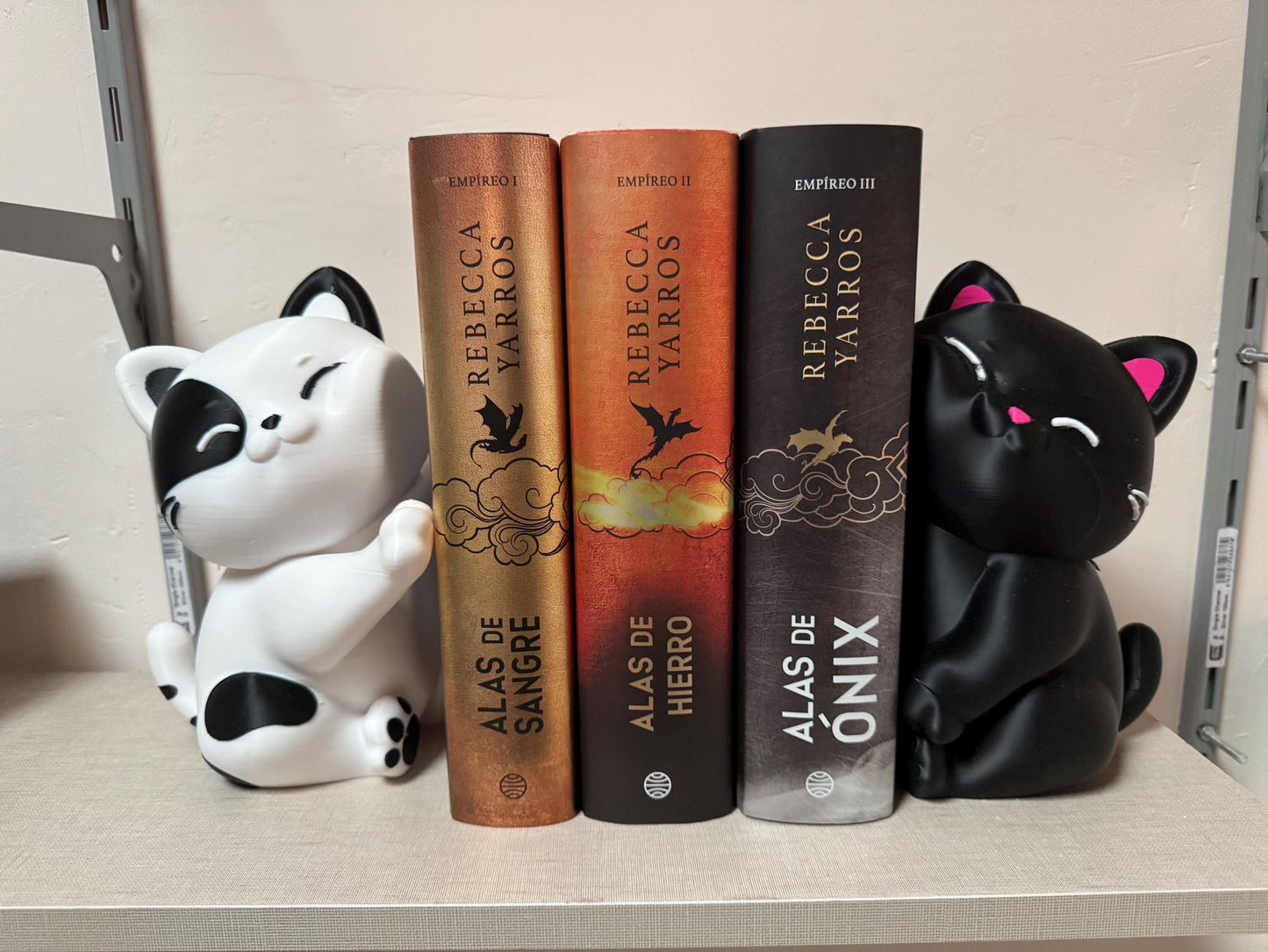 Sujetalibros de Gato – Escultura Personalizable 3D para Estantería | Decoración Book Nook y Regalo para Amantes de los Gatos