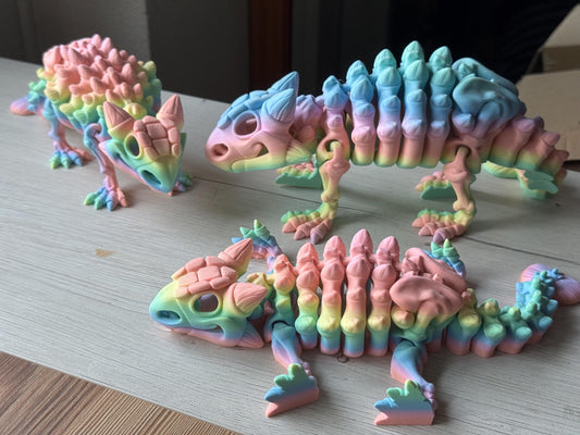 Figura Articulada de Anquilosaurio – Figura Coleccionable de Dinosaurio, esqueleto dinosaurio