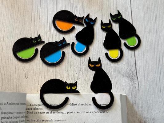 Adorable Cat Bookmarks – Angry & Relaxed Versions | Fun Gifts for Book Lovers