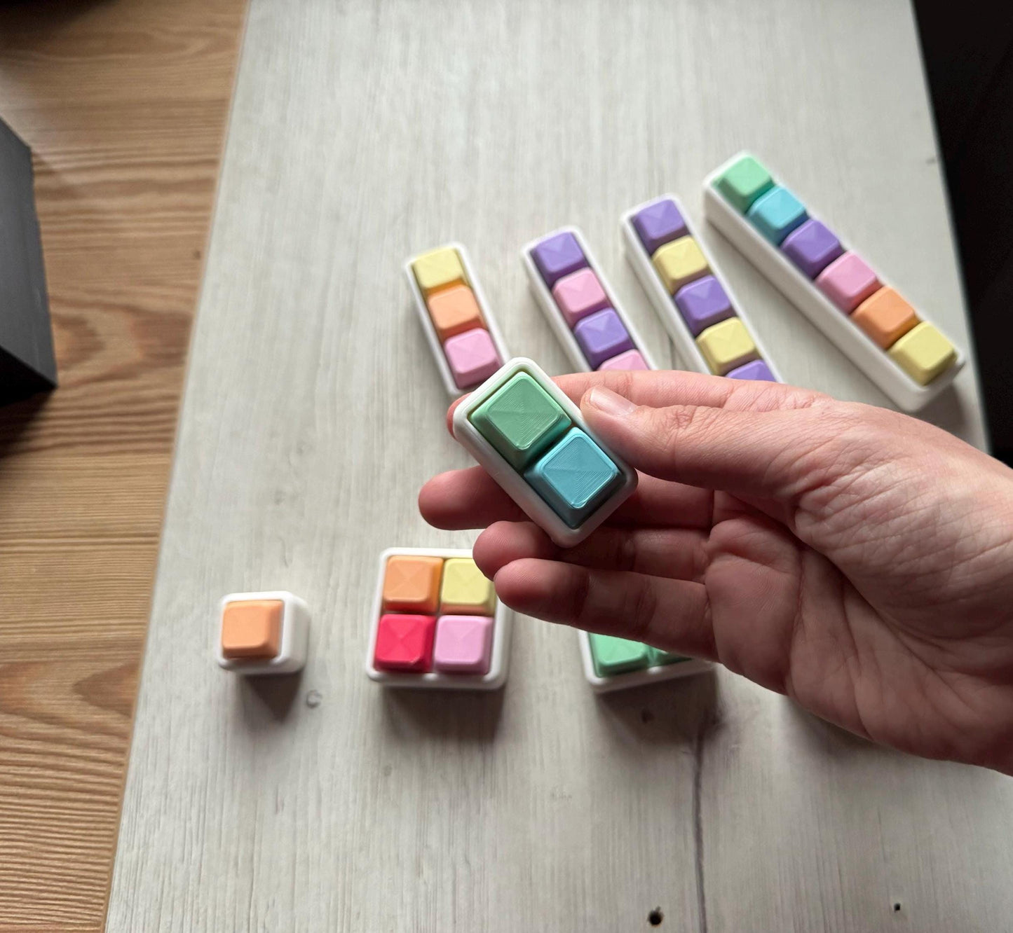 Pastel Modular Clicker Fidget | Custom Stress Relief Toy