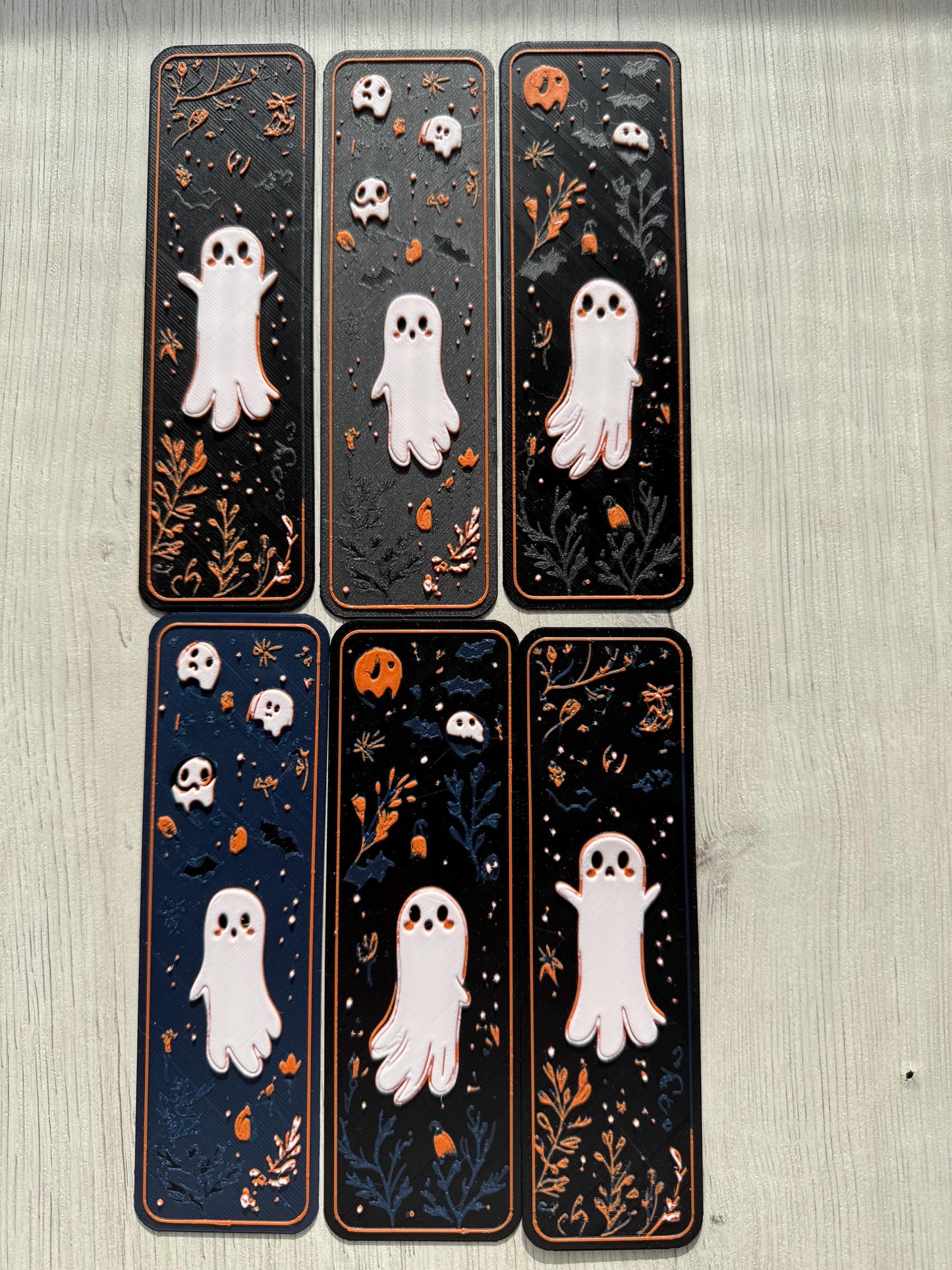 Bookmarks set - Cute Ghosts , fantasy bookmark, autumn bookmark, halloween bookmarks, kawaii