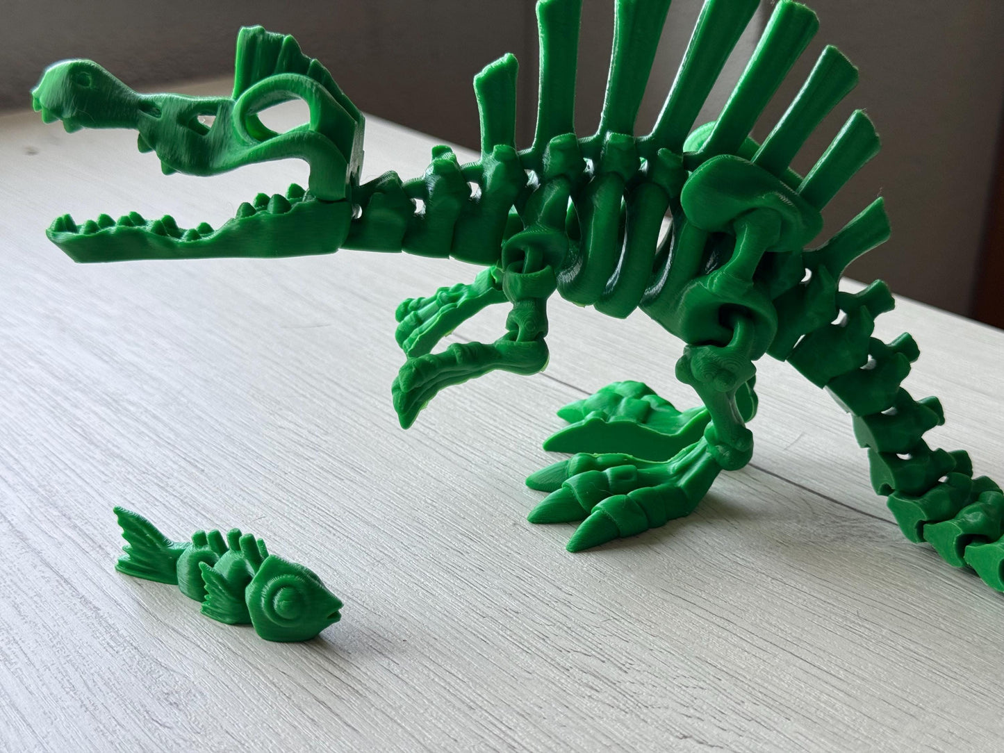 Flexi Spinosaurus Skeleton - Articulated Dino / Desk Figure / Dinosaur Fidget Figure