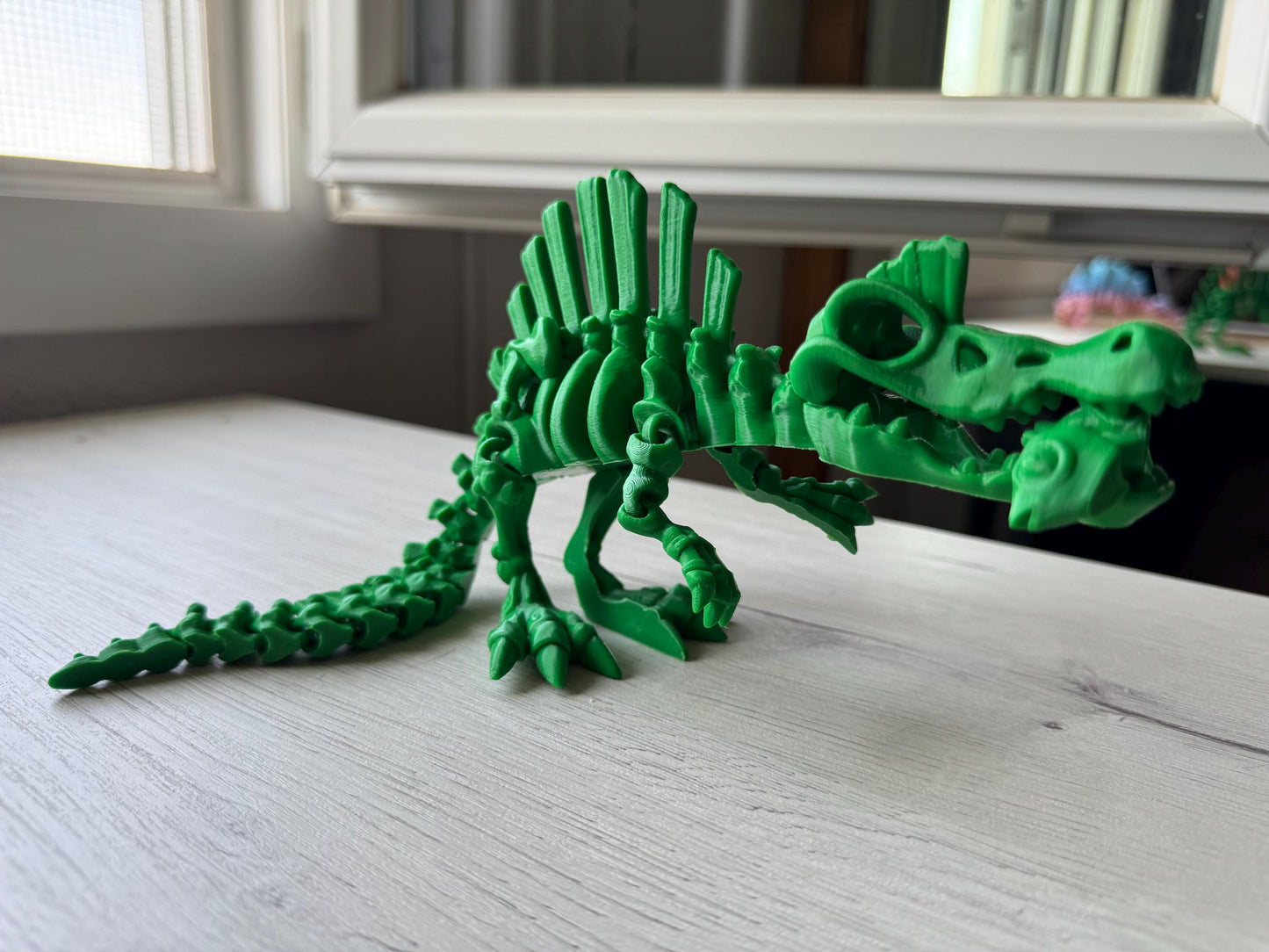 Flexi Spinosaurus Skeleton - Articulated Dino / Desk Figure / Dinosaur Fidget Figure