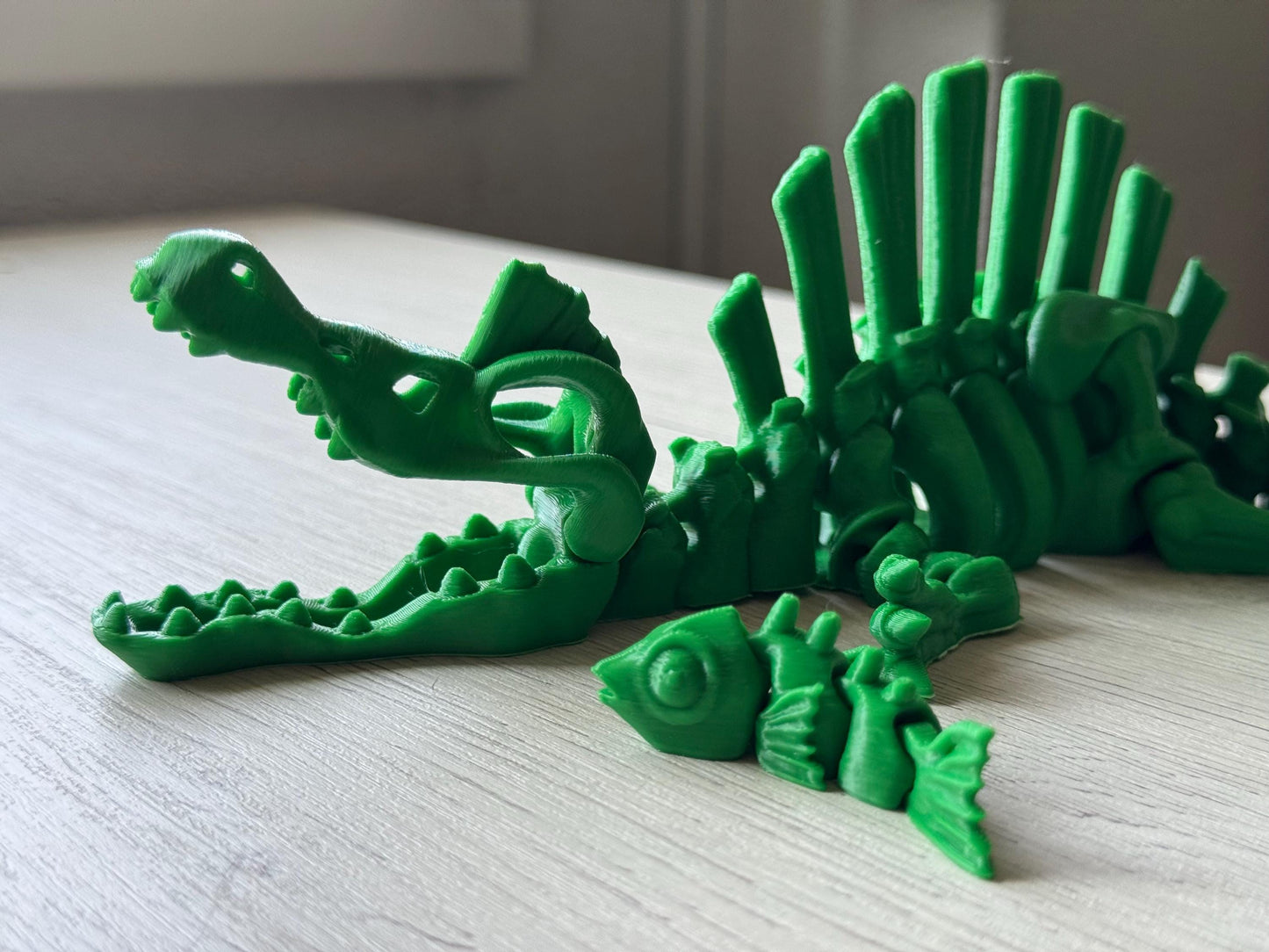 Flexi Spinosaurus Skeleton - Articulated Dino / Desk Figure / Dinosaur Fidget Figure