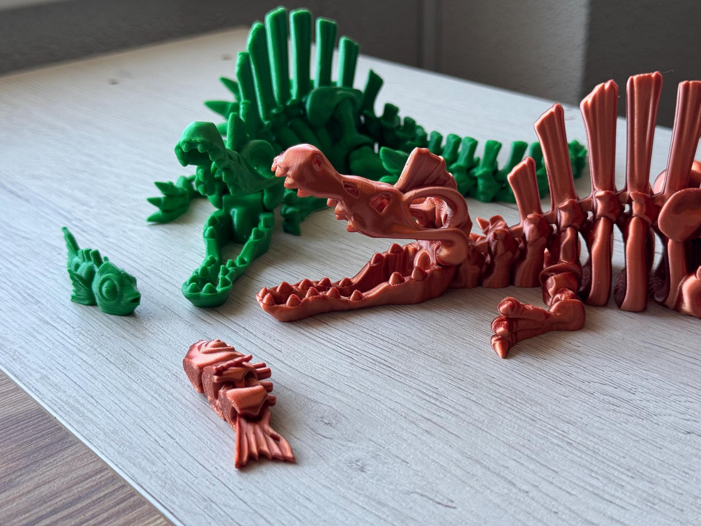 Flexi Spinosaurus Skeleton - Articulated Dino / Desk Figure / Dinosaur Fidget Figure