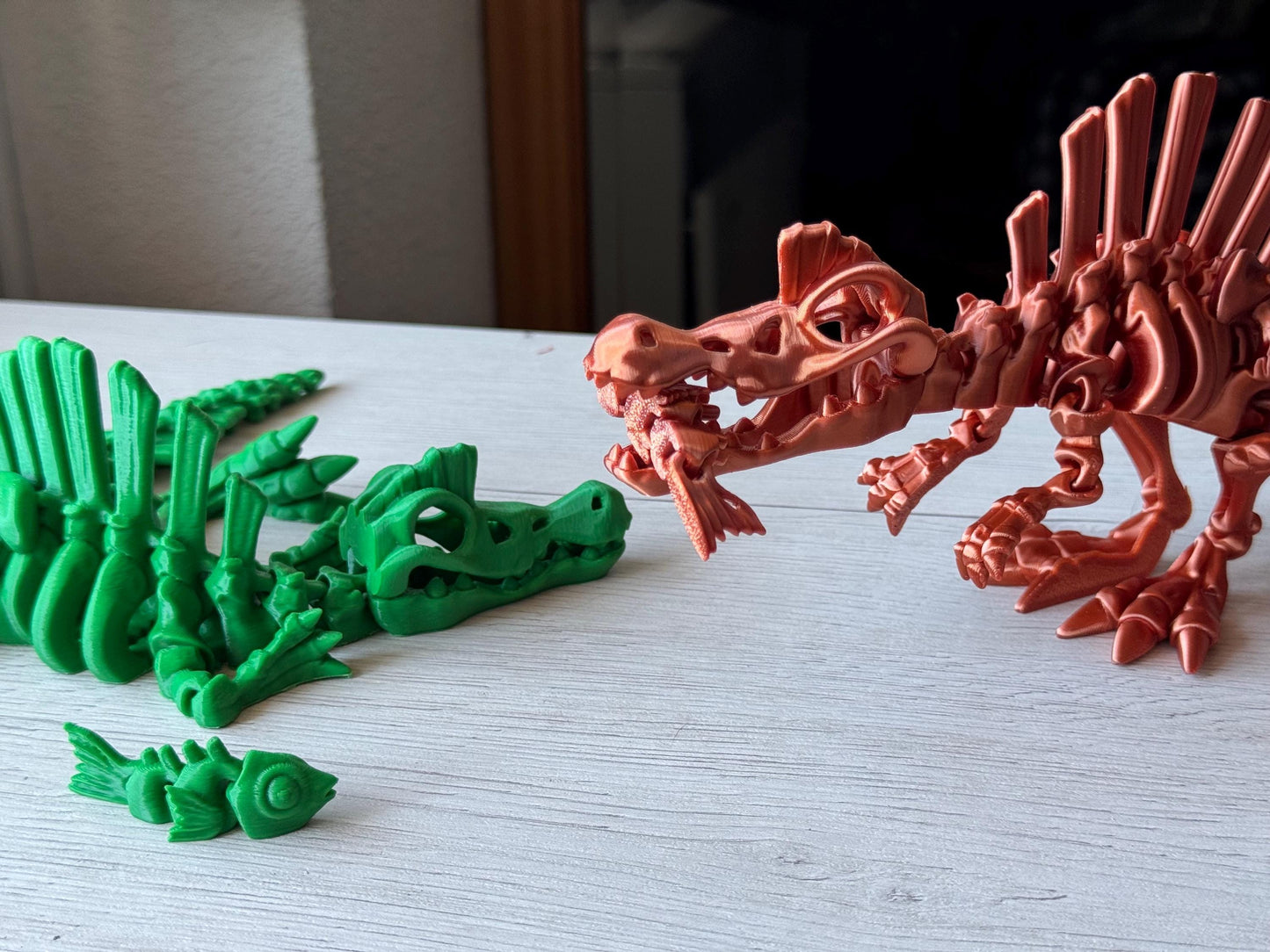 Flexi Spinosaurus Skeleton - Articulated Dino / Desk Figure / Dinosaur Fidget Figure