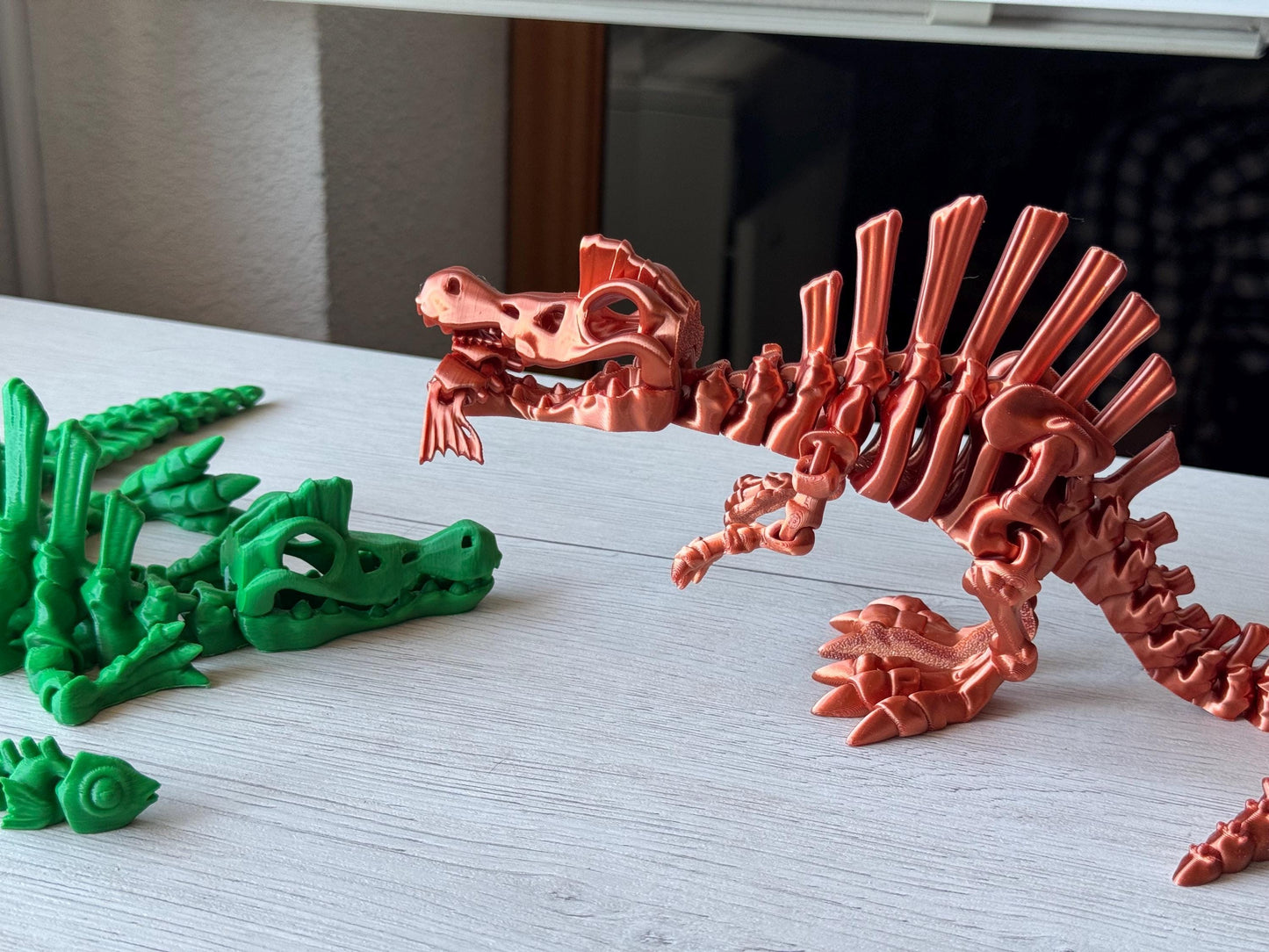 Flexi Spinosaurus Skeleton - Articulated Dino / Desk Figure / Dinosaur Fidget Figure
