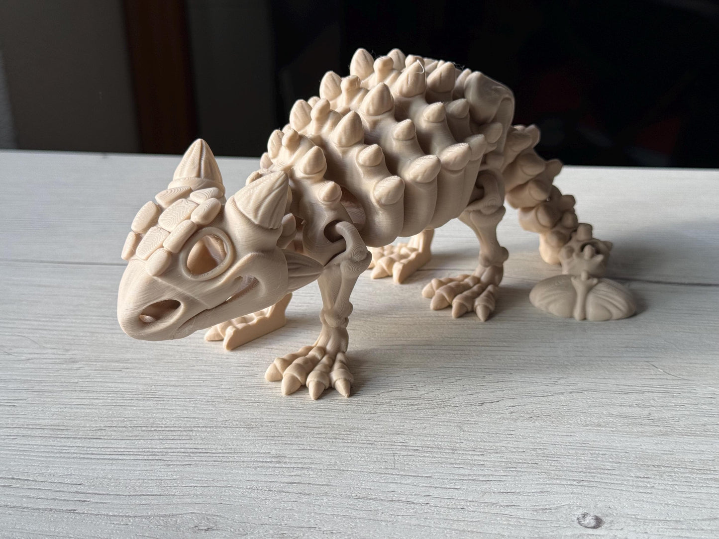 Figura Articulada de Anquilosaurio – Figura Coleccionable de Dinosaurio, esqueleto dinosaurio