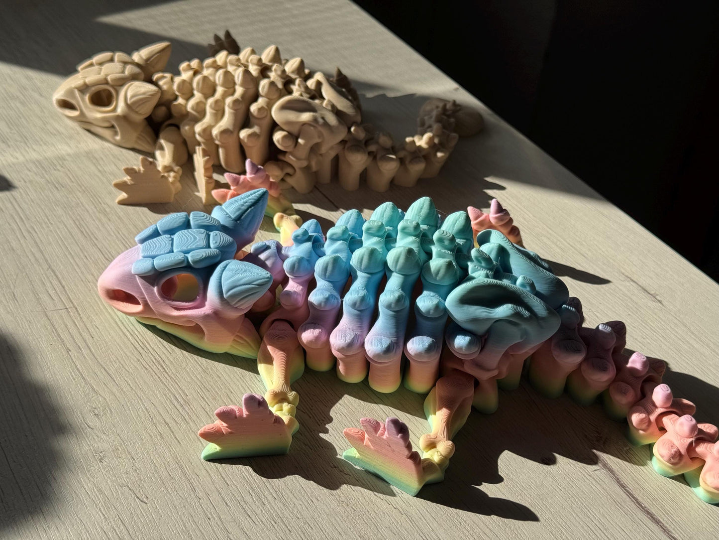 Figura Articulada de Anquilosaurio – Figura Coleccionable de Dinosaurio, esqueleto dinosaurio