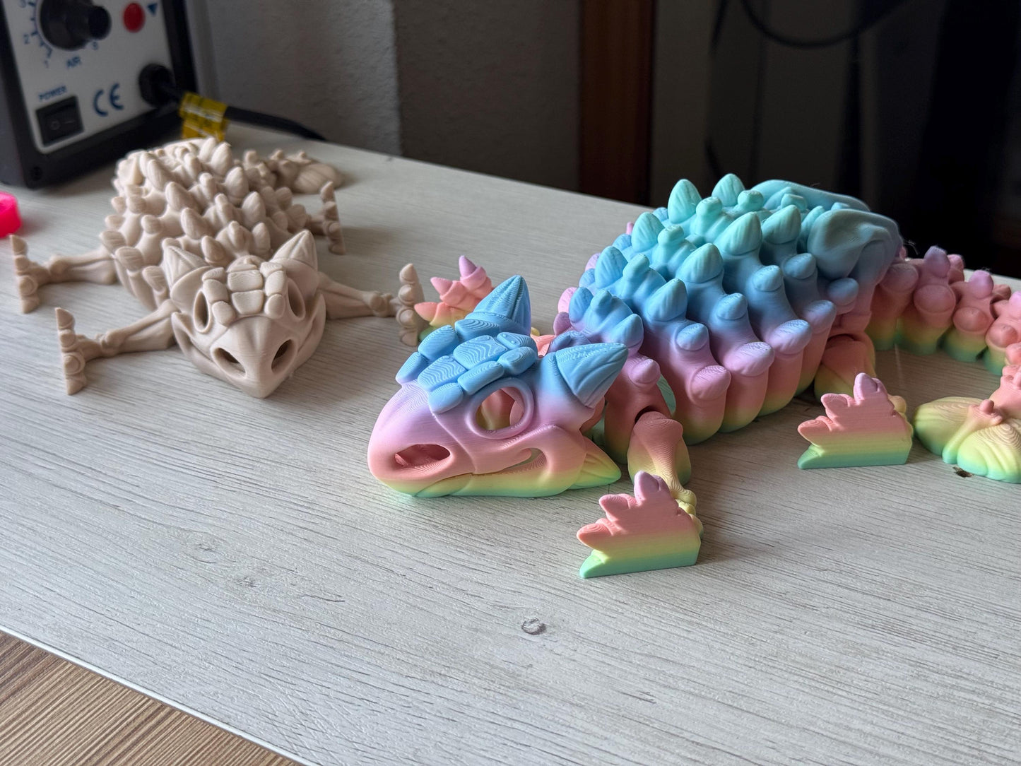 Figura Articulada de Anquilosaurio – Figura Coleccionable de Dinosaurio, esqueleto dinosaurio