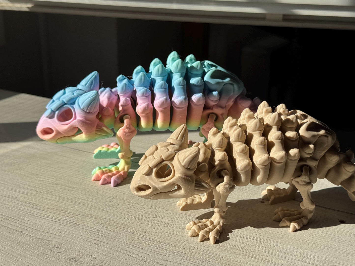 Figura Articulada de Anquilosaurio – Figura Coleccionable de Dinosaurio, esqueleto dinosaurio